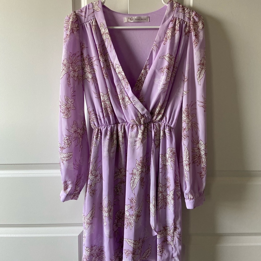 Honey Belle Lavender Floral Dress